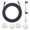AstroniSync Cable for Starlink Gen 3 - Waterproof, Fast, and Stable Replacement Cable for Starlink Gen 3 Rectangular Antenna.(Includes Cable Protector and Wall Grommet) (75ft) view 1