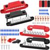 Aienxn 12V Red Marine Terminal Block Bus Bar view 1
