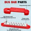 Aienxn 12V Red Marine Terminal Block Bus Bar view 4