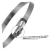 AGHGTG Metal StrappingHose Clamp Kit DIY100pcs Stainless Steel Cable Tie Cable Ties Fence Ties Metal Cord Strap Electric Wire Fence view 2