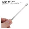 AGHGTG Metal StrappingHose Clamp Kit DIY100pcs Stainless Steel Cable Tie Cable Ties Fence Ties Metal Cord Strap Electric Wire Fence view 4