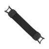 QIXIAMO One-handed Hand Strap Holder Security Finger Grip Stretch Protective Leather Belt Gift for Pad Tablet -Reader, 19x3cm, Black view 1