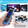 (3+2 Packs) Replacement Remote for Roku TV with Soft Silicone Protective Cover(All can Glow in The Dark), Universal Remote Control Compatible with TCL/Hisense/Sharp/Philips/Onn/Element Roku TV view 3