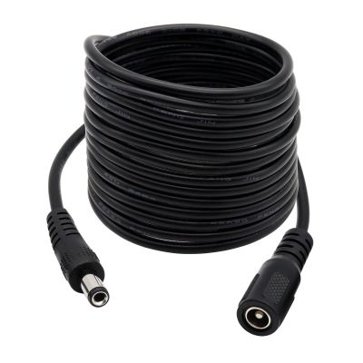 5.5mm x 2.5mm DC Power Extension Cable, 10FT 5.5x2.5mm Extension Cord Male to Female Plug Jack Power Supply Adapter Cable for Security Camera CCTV Surveillance IP Camera LED Strip DVR Router
