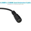 5.5mm x 2.5mm DC Power Extension Cable, 10FT 5.5x2.5mm Extension Cord Male to Female Plug Jack Power Supply Adapter Cable for Security Camera CCTV Surveillance IP Camera LED Strip DVR Router view 3