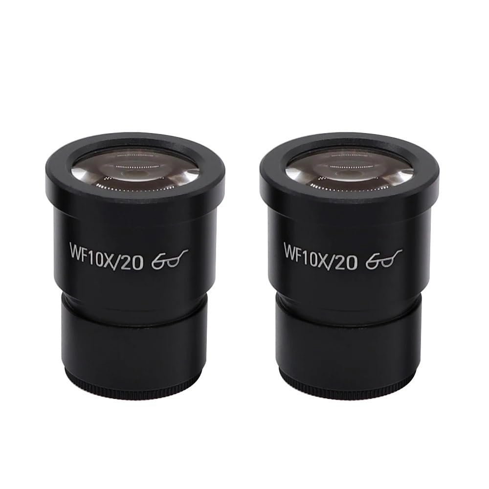 1 Pair of WF 10X/20X trinocular Stereo Microscope eyepieces WF10X/20MM Wide Field 30mm mounting Size eyepieces
