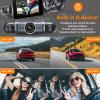 360 Dash Cam Front and Rear View 4 Channel Dash Cam FHD 1080Px4, Inside/Back 170+2x150+170 Wide Angle, Free 64GB Card, Built-in WiFi GPS, Night Vision,APP,G-Sensor with 24/7 Parking Mode view 2