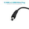 5.5mm x 2.5mm DC Power Extension Cable, 2-Pack 10FT 5.5x2.5mm Extension Cord Male to Female Plug Jack Power Supply Adapter Cable for Security Camera CCTV Surveillance LED Strip DVR Router view 2