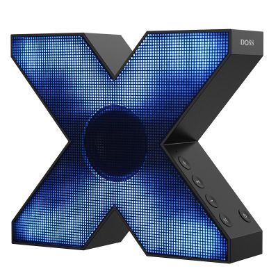 DOSS SoundBox X Desktop Wireless Bluetooth Speaker with 10W Rich Sound, Diverse Light Effects, 26H Playtime, TWS Pairing, BT 5.3, for Laptop, Computer, Home, Party, Beach, Gift Ideas