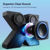 DOSS SoundBox X Desktop Wireless Bluetooth Speaker with 10W Rich Sound, Diverse Light Effects, 26H Playtime, TWS Pairing, BT 5.3, for Laptop, Computer, Home, Party, Beach, Gift Ideas view 2