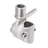 Bingfu VHF Marine GPS Antenna Mount Stainless Steel Adjustable Ratchet Base Fixed Mount Bracket - Installation Range 0.87" - 1" for Pole Rail Boat RV view 1