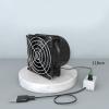 QIXIAMO USB Adjustable Speed Solder Smoke Absorber Fume Extractor Fan Pipe Duct Exhuast Fan with Pipe Tube Ventilation Fan, 7x7cm view 4