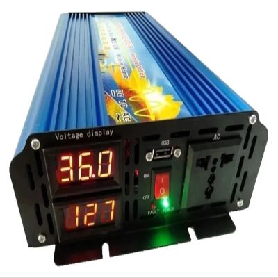 IJPDXOLBQ Power 5000W 2500W DC 36V to AC 110V 120V 60HZ Dual Digital Display Pure Sine Wave Inverter(60HZ,36V -110-120V)