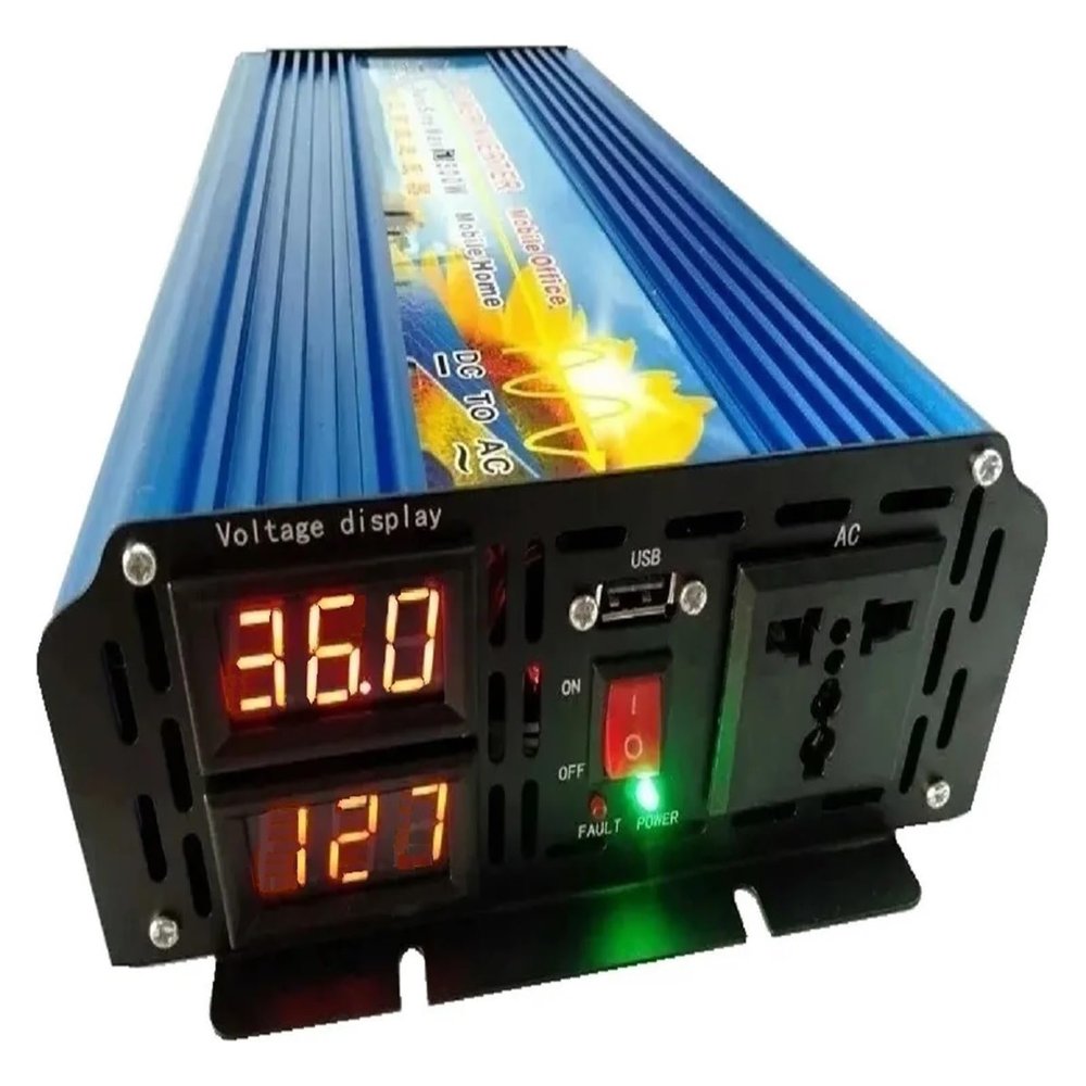 IJPDXOLBQ Power 5000W 2500W DC 36V to AC 110V 120V 60HZ Dual Digital Display Pure Sine Wave Inverter(60HZ,36V -110-120V)