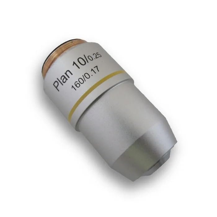 Adult Microscope Accessories Kit 10X Plan Achromatic Lens Microscope Objective Accessories and Parts Accessories