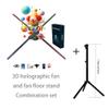 3DHologramfan, 24.9 Inch 3dHologramfan Projector Screwless Led Lights HD LED with App and WiFi, Remote Control, and Bluetooth for Bar, Shop, Halloween, Christmas view 1
