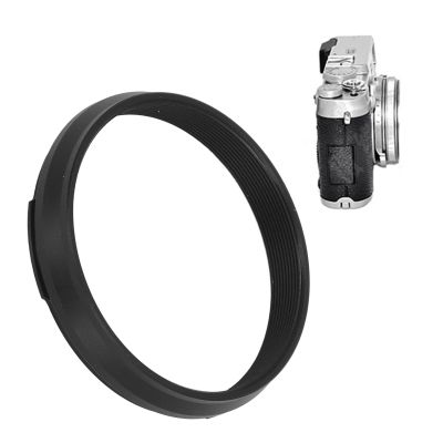 Aluminum Alloy Lens Adapter Ring, Lightweight 49mm Metal Adapter Ring for X100 Series Cameras, Compatible with X100V, X100VI, X100F, X100, X100S, X70 (Black)