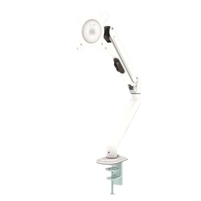 AVXANKTG DL-G02 17"-27" Gas Spring Monitor Desktop Stand 2-7kg 100x100 75x75 Black and White 360 Rotation Full Motion Monitor Mounting Bracket(White)