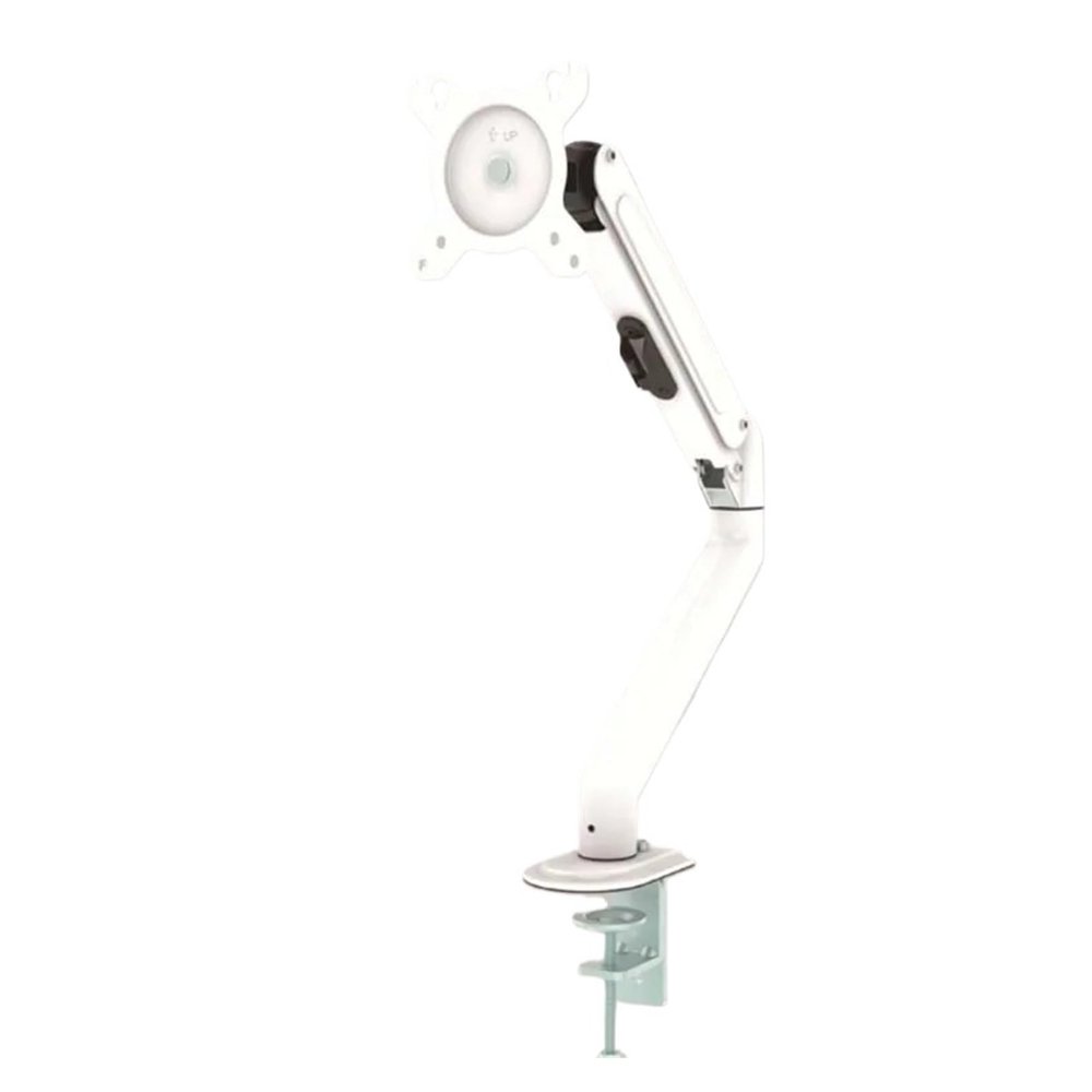 AVXANKTG DL-G02 17"-27" Gas Spring Monitor Desktop Stand 2-7kg 100x100 75x75 Black and White 360 Rotation Full Motion Monitor Mounting Bracket(White)