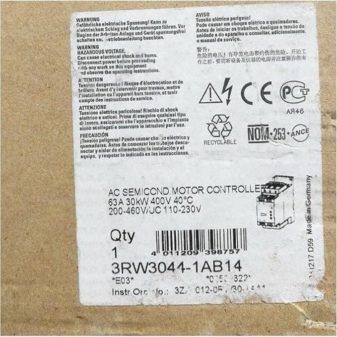 3RW3044-1AB14 3RW30441AB14 Sealed in Box 1 Year Warranty