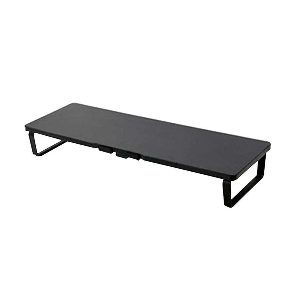 WPTGODGB LCD Monitor Stand Riser, 20" Long Multi-Screen Stand with Shelf(Black)