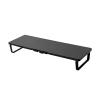 WPTGODGB LCD Monitor Stand Riser, 20" Long Multi-Screen Stand with Shelf(Black) view 1