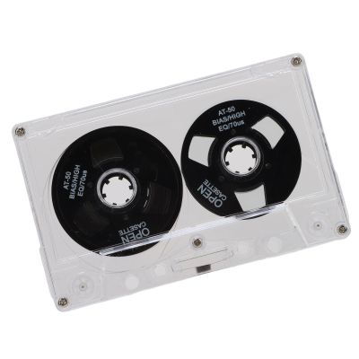 Reel to Reel Blank Cassette Tape, Normal Bias 50 Minutes Recording Tape, for Music Recording (Black)