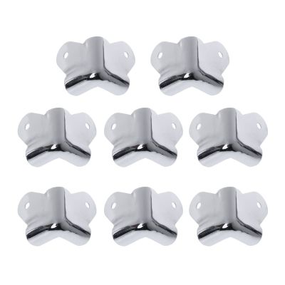 QIXIAMO 8Pcs/Set Speaker Corner Protective Angle Cabinet Metal Music Instrument Guitar Amplifier Stage Parts Accessories