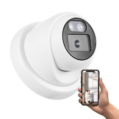 Andoer 8MP POE IP Camera Security Camera Monitor Camera Infrared Night Vision 2.8mm Wide Angle Lens Indoor Outdoor Surveillance Camera with One-way Audio Microphone Wall Mountable
