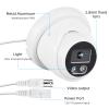 Andoer 8MP POE IP Camera Security Camera Monitor Camera Infrared Night Vision 2.8mm Wide Angle Lens Indoor Outdoor Surveillance Camera with One-way Audio Microphone Wall Mountable view 3