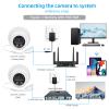 Andoer 8MP POE IP Camera Security Camera Monitor Camera Infrared Night Vision 2.8mm Wide Angle Lens Indoor Outdoor Surveillance Camera with One-way Audio Microphone Wall Mountable view 4