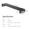 JFUDJKLI Dual Monitor Stand Metal Riser Hub Ports Support Data Transfer, Keyboard and Mouse Storage Desk(Basic Version) view 2