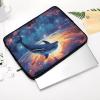 17inch Laptop Sleeve Bag Colorful Starry Sky Ocean Dolphin Laptop Bag Shockproof Computer Carrying Cover Slim Briefcase Handbag view 3