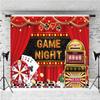 15x10ft Game Night Backdrop Jackpot Gamble Gaming for Boys Birthday Photography Background Turntable Dice Chess Card Playing Card Banner Decorations Men Adults Gaming Party Photo Booth Prop view 3