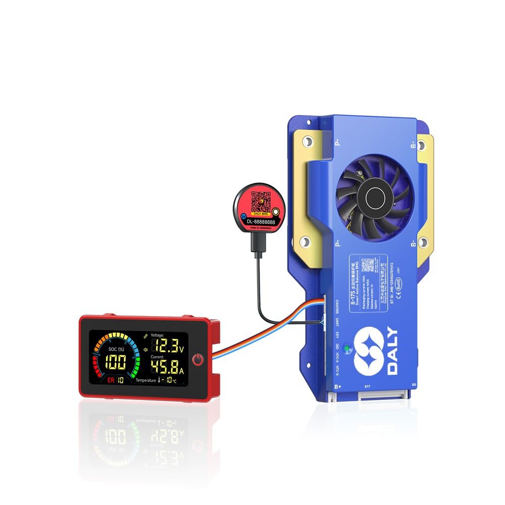 DALY Active Balance BMS 400A 8S-17S RS485 CAN+WiFi Bluetooth + 3" Display