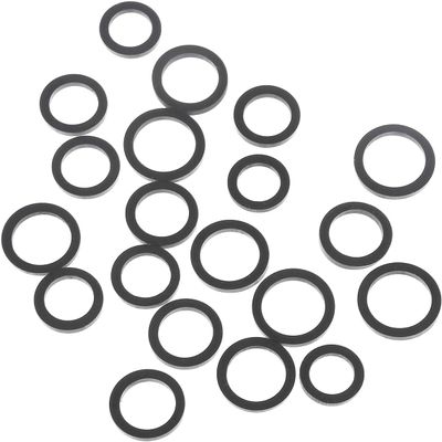 QIXIAMO Idler Pulley Rubber Ring for Cassette Tape Players Idle Wheel Belt for Cassette Deck Recorder Tape Player 3.5mm Thick, Black