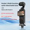 Andoer Upright Charging Base Desktop Stand Mount Quick Release Aluminum Alloy 3-in-1 Mounting Interface Replacement for DJI OSMO Pocket 3 view 3