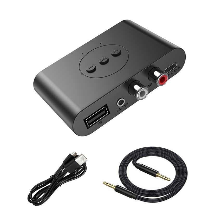 Szyafei Bluetooth 5.4 Music Streaming Audio System Audio Adapter, Compatible with Smartphones and Tablets, Wireless Speaker Adapter