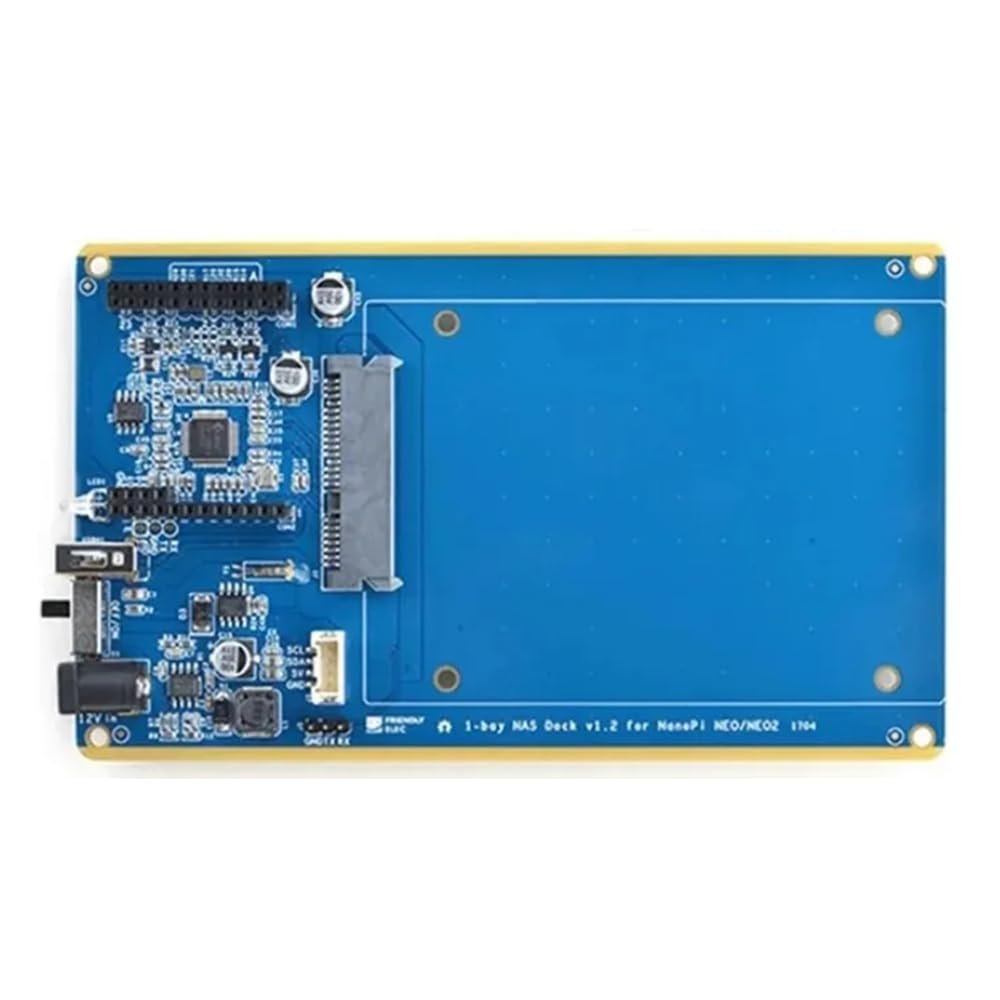 MiiElAOD Friendly NAS Kit Network Storage Server,NAS Dock Hard Disk, 1-bay NAS Kit for NanoPi NEO NEO2 Demon Board