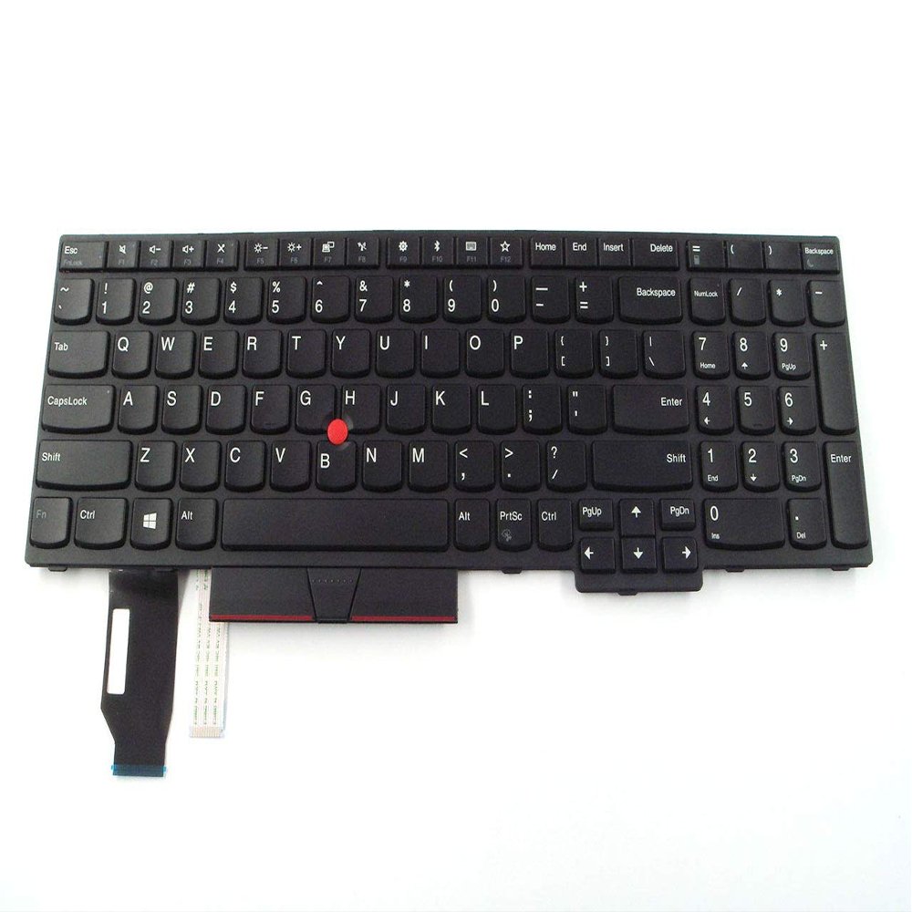 Bayjebu Parts for Lenovo ThinkPad L580 E580 E585 Keyboard US English Non-Backlit 01YP560