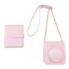 Acouto Instant Camera Protective Case PU Leather Removable Top Cover with Adjustable Detachable Shoulder Strap, Photo Album Carry Bag for Mini 12 - Stylish in Leather, Strap () view 1