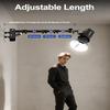 AMBITFUL Ring Light Wall Mount Adjustable 43"/110cm Boom Arm Stand for Photography Lighting Studio, Camera Triangle Wall Mount, Sturdy Alloy Support for Salon, Tatto Light, Barber Shop, Strobe view 2