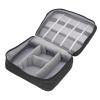 Data Cable Charger Bag, Large Capacity Portable Electronic Accessory Storage Case for Mobile HDD Laptop Power Cord (BLACK view 2