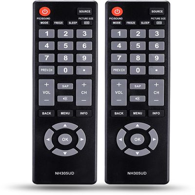2 Pack NH305UD Remote Control Replacement Fit for Emerson LCD HDTV TV
