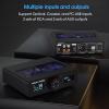 Douk Audio Q11 Digital to Analog Audio Converter, HiFi USB DAC Adapter ESS9038 + AK4493 with Coacial/Optical/PC-USB Inputs & RCA/AUX Outputs DSD256 view 3