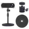 Coret Desktop Mini Projector Stand, for Projector CCTV DVR, Angle Adjustable Mini Projector Stand 3/8in Mounting Screw with 1/4 Screw 360 Rotatable Adapter Ball Head view 1