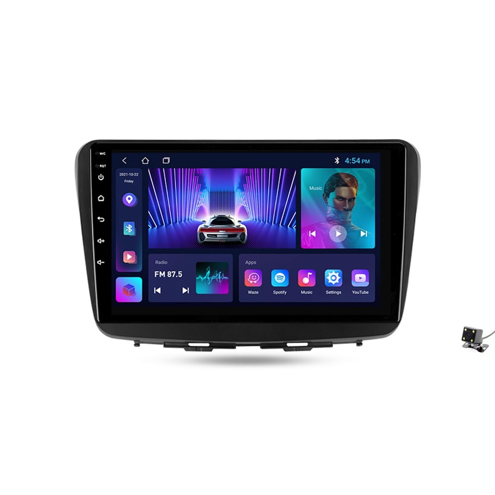 ottspu Car Stereo with Wireless Car-play Android Auto 9'' Touchscreen Bluetooth Car Radio for Suzuki Baleno 2 2015-2022, Fast Charging, Subwoofer, Wifi, GPS Navi, SWC, Backup Camera,M100cp