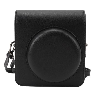 Acouto Mini 99 Retro PU Leather Protective Storage Bag - Instant Camera Case with Strap (Black)