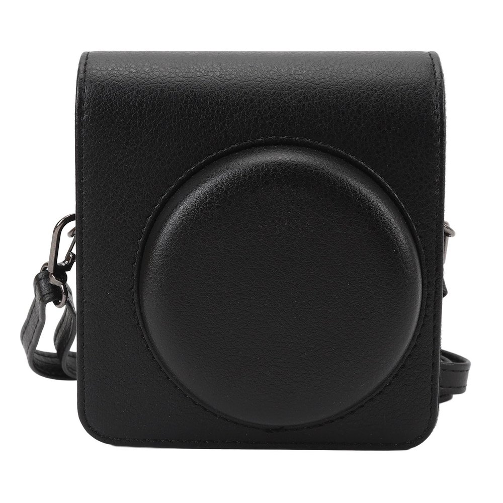 Acouto Mini 99 Retro PU Leather Protective Storage Bag - Instant Camera Case with Strap (Black)