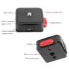 Quick Release Plate, Camera Tripod Mount Adapter, QR Plate Fast Claw Clamp with 1/4 and 3/8 Screw Thread for Stabilizer, Tripod Slider, Gimbal, DSLR, Load 22lb view 2